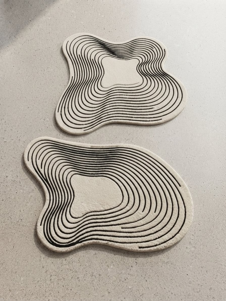 irregular or amoeba shaped