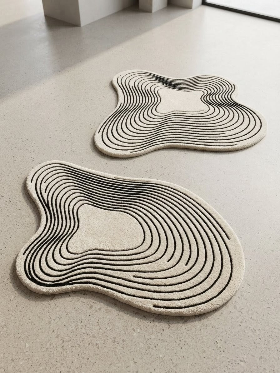 irregular or amoeba shaped